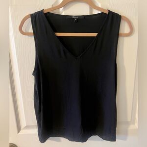 Quince Washable Stretch Silk Tank - Black SZ S
